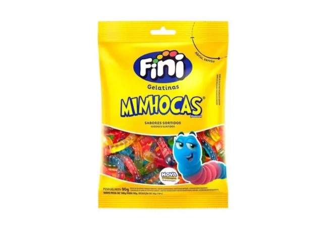 Gelatina Fini Sabores Sortidos Minhocas 15g