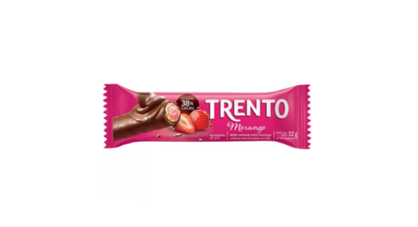 Wafer Trento Sabor Morango 32g