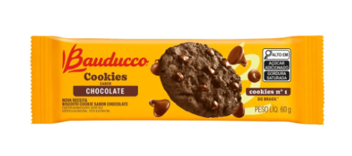 Biscoito Bauducco Cookies Sabor Chocolate 60g