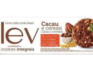 Cookies Integrais Lev Cacau e Cereais - 80g