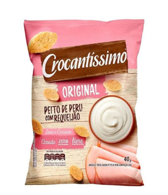 Crocantíssimo Original Sabor Peito de Peru com Requeijão - 40g