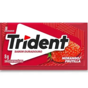Trident Morango - Sem açúcar - 8g